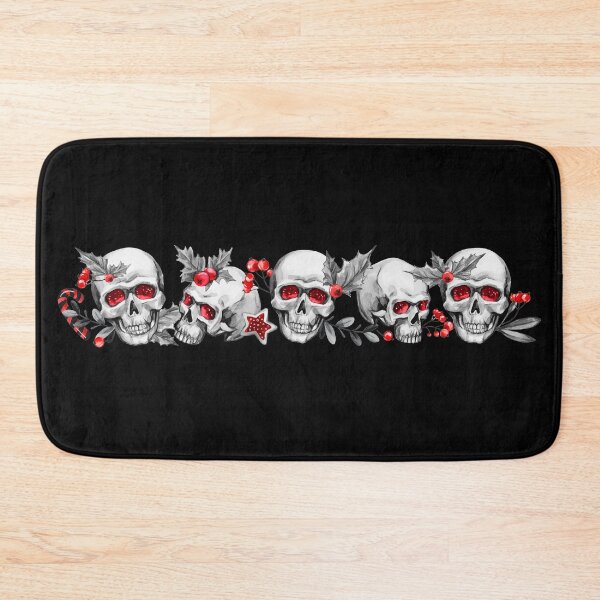 Item preview, Christmas Skulls designed and sold by OrnamentallyYou.