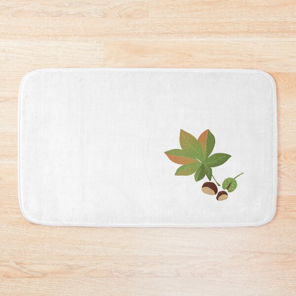 Item preview, Autumn chestnuts colorful leaves designed and sold by frangipaniarts.