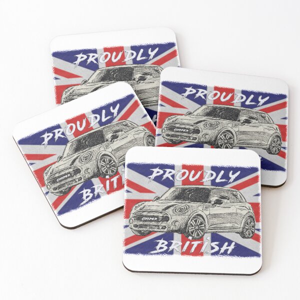 Item preview, Mini Cooper drawing design British flag designed and sold by mixwavex.