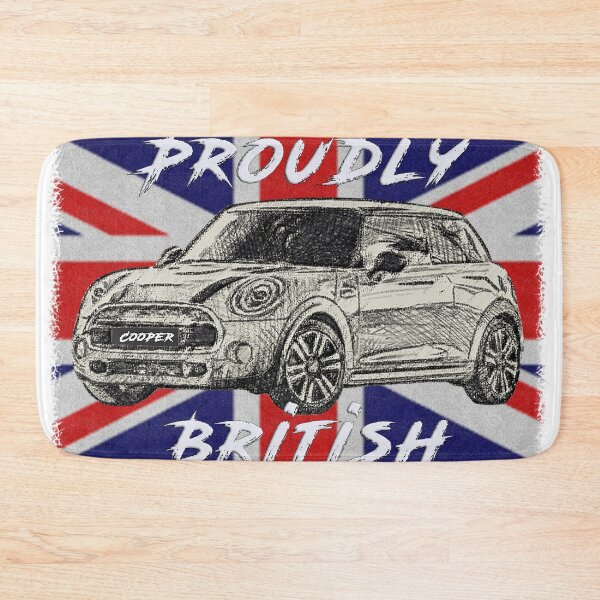 Item preview, Mini Cooper drawing design British flag designed and sold by mixwavex.