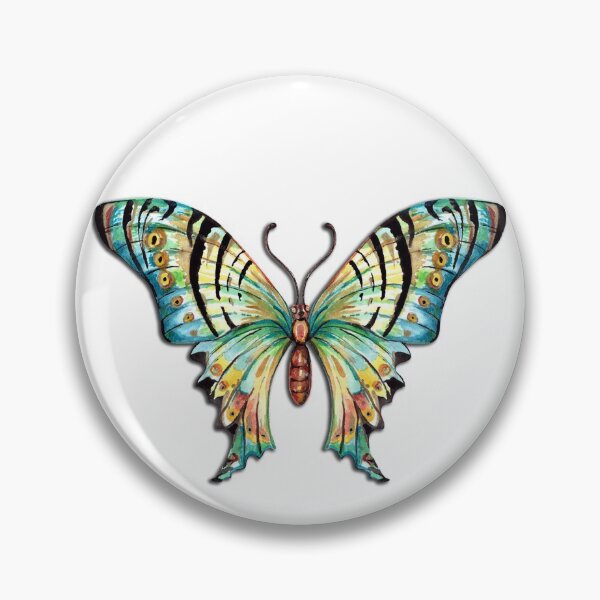 Item preview, Watercolor Butterflies White Background designed and sold by Sharon Schwalbe.