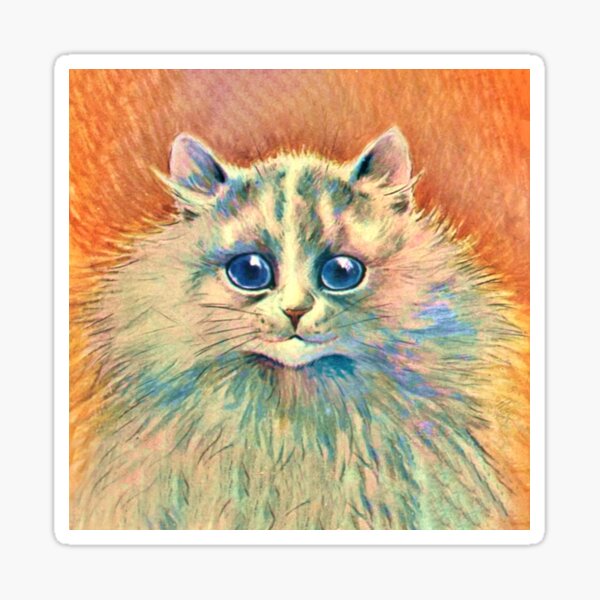 Artikel-Vorschau von Louis Wain Cats - Große glückliche Katze, designt und verkauft von DigitalEffects.