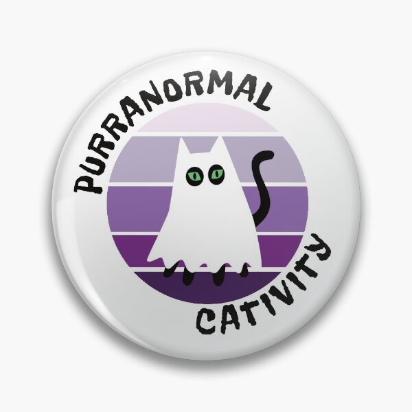 Item preview, Purranormal cativity halloween cat ghost designed and sold by ReluctantChickn.