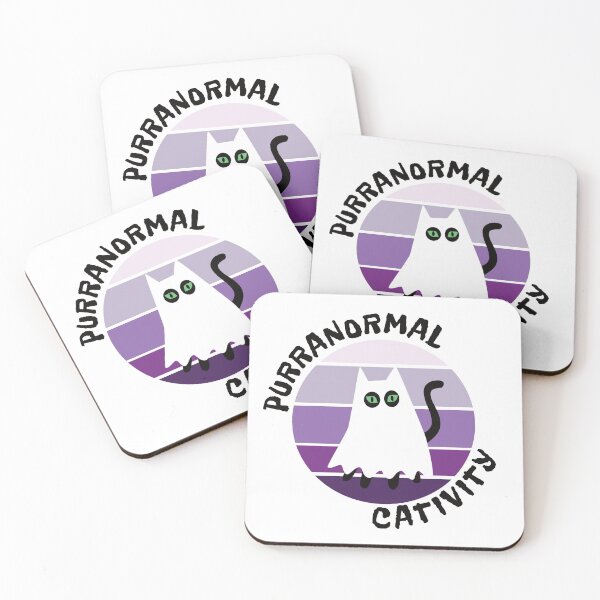 Item preview, Purranormal cativity halloween cat ghost designed and sold by ReluctantChickn.