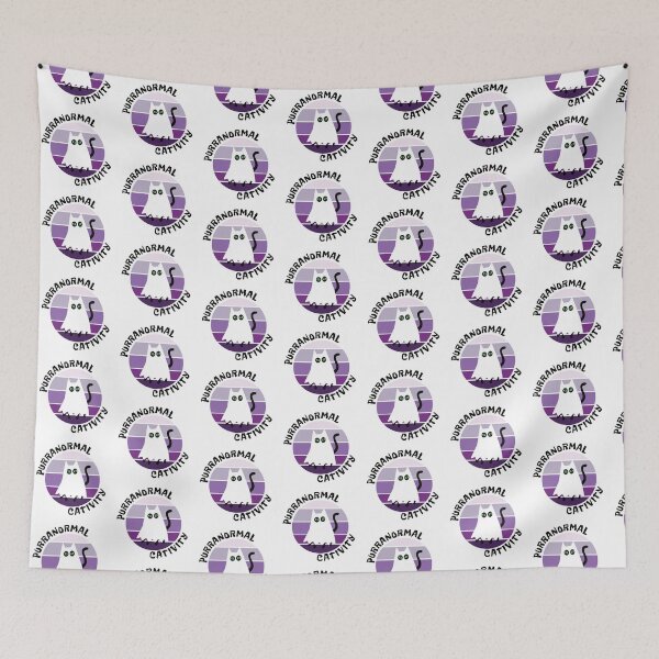 Item preview, Purranormal cativity halloween cat ghost designed and sold by ReluctantChickn.
