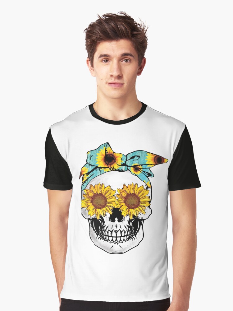 skeleton head t shirt