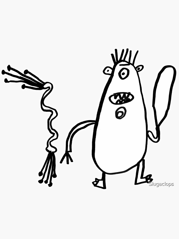 Thumbnail 3 of 3, Sticker, Slugaclops designed and sold by Slugaclops.