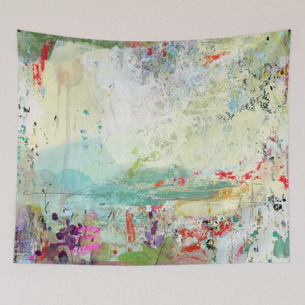 Item preview, Abstract landscape painting  designed and sold by Sue Zipkin.