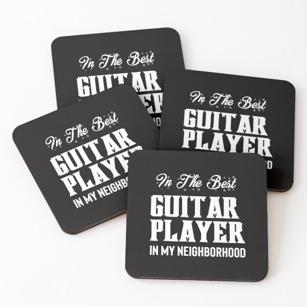 Item preview, I'm the Best Guitar Player in my Neighborhood" | Funny Musician T Shirt designed and sold by The Snarky Musician.