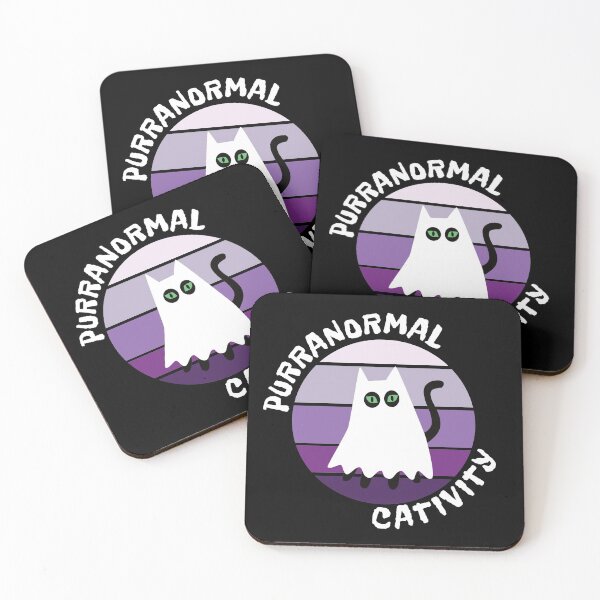 Item preview, Purranormal cativity halloween cat ghost designed and sold by ReluctantChickn.