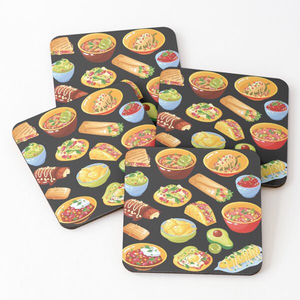 Item preview, Assorted Mexican Food Taco, Guacamole, Salsa, Burritos, Enchiladas, Chillis, Taquitos, Fajitas, Quesadillas Set designed and sold by Alicia Chee.