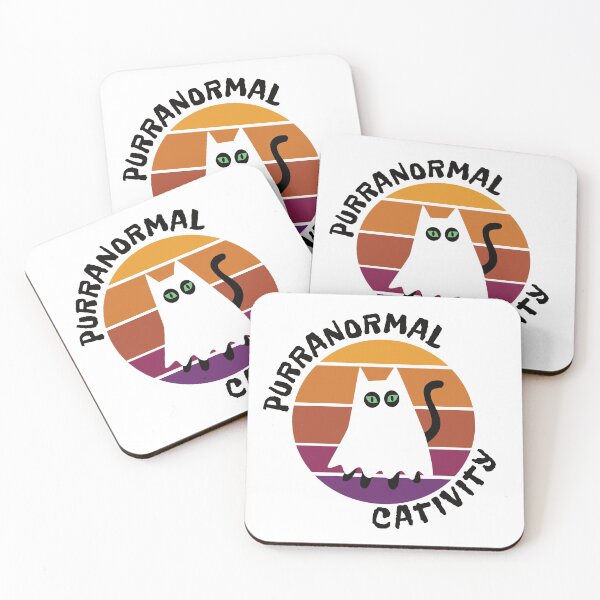 Item preview, Purranormal cativity halloween cat ghost designed and sold by ReluctantChickn.