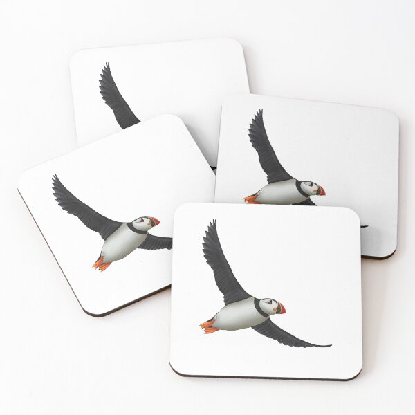 Item preview, Puffin Flying Away Bird Painting designed and sold by troyanthonyart.