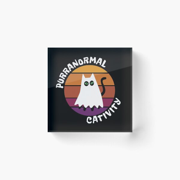 Item preview, Purranormal cativity halloween cat ghost designed and sold by ReluctantChickn.