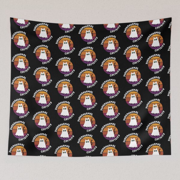 Item preview, Purranormal cativity halloween cat ghost designed and sold by ReluctantChickn.