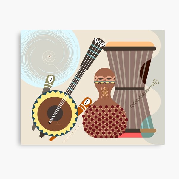 Afro Rhythmic Canvas Print