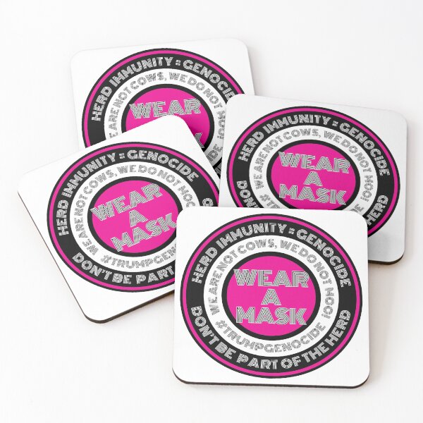 Item preview, Herd Immunity = Genocide, in Pink and Black designed and sold by Neil Feigeles.