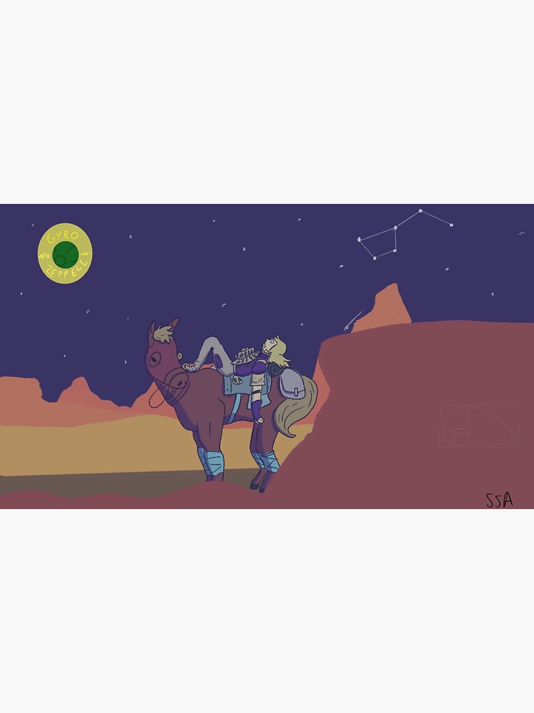 "Gyro Zeppeli" Sticker for Sale by seaslugartist Redbubble