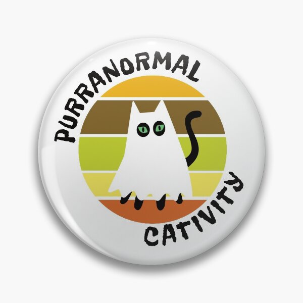 Item preview, Purranormal cativity halloween cat ghost designed and sold by ReluctantChickn.