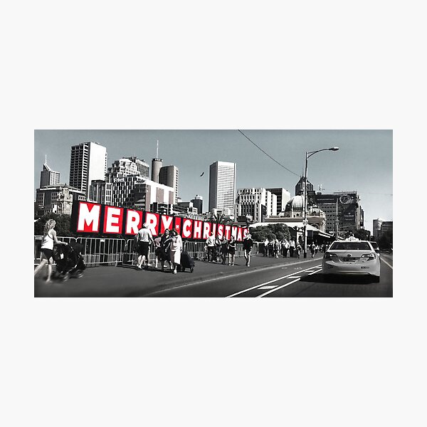 Item preview, Merry Christmas from Melbourne designed and sold by Roz McQuillan Fine Art & Photography.