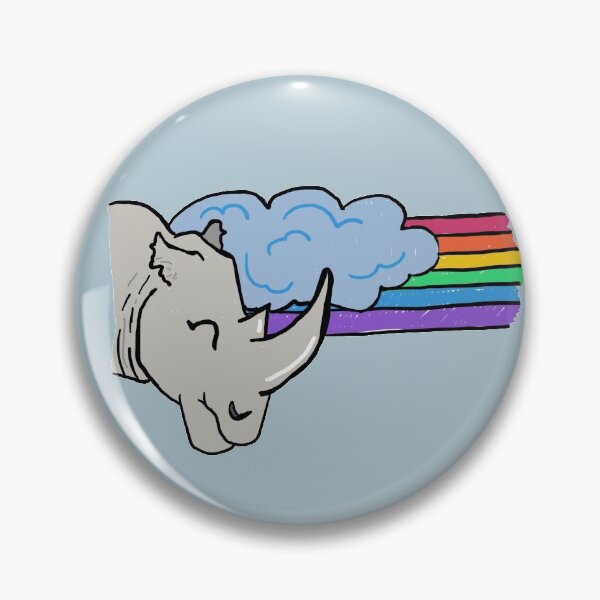Item preview, White Rhino (Unicorn)  designed and sold by StickItToWorld.