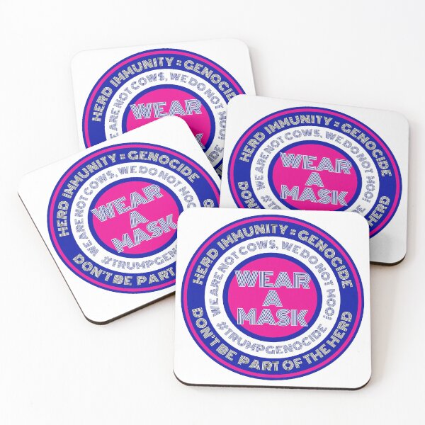 Item preview, Herd Immunity = Genocide, in Blue and Pink designed and sold by Neil Feigeles.