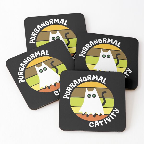 Item preview, Purranormal cativity halloween cat ghost designed and sold by ReluctantChickn.