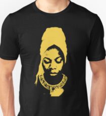 Nina Simone Gelb Unisex T-Shirt