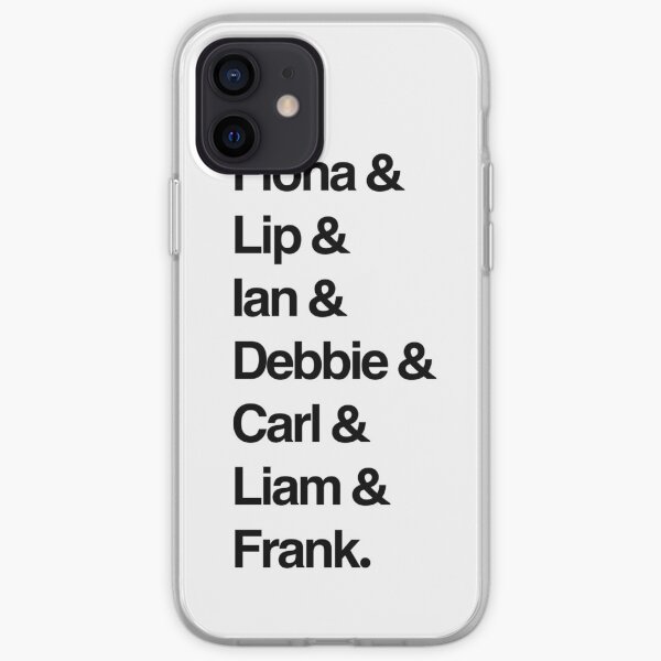 lista de personajes descarados Funda blanda para iPhone
