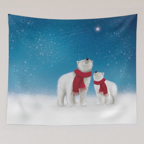Item preview, Polar Bears Spotting Shooting Stars designed and sold by Jade Lawley.