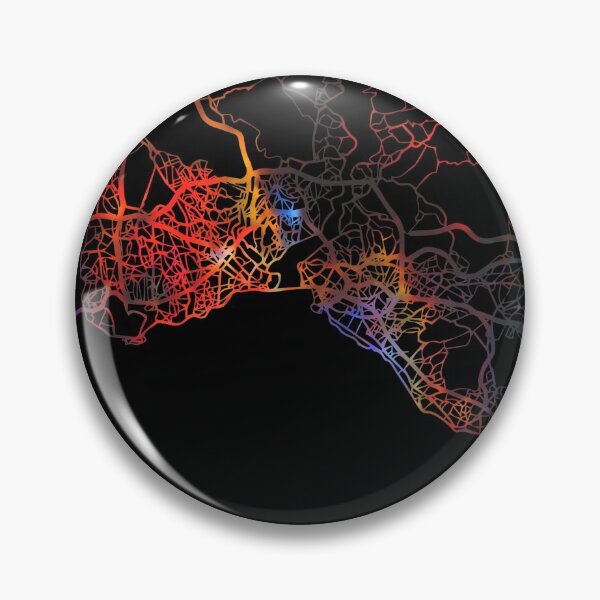 Item preview, Istanbul Turkey Dark Mode City Street Map designed and sold by map-lover.