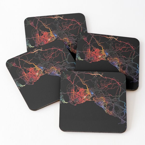 Item preview, Istanbul Turkey Dark Mode City Street Map designed and sold by map-lover.