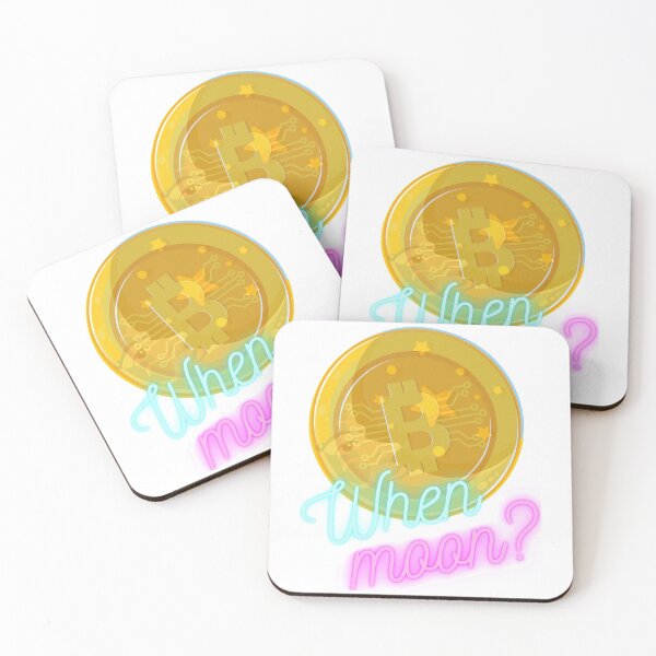 Item preview, Bitcoin When Moon? BTC, HODLer, Cryptocurrency designed and sold by WinningUniverse.