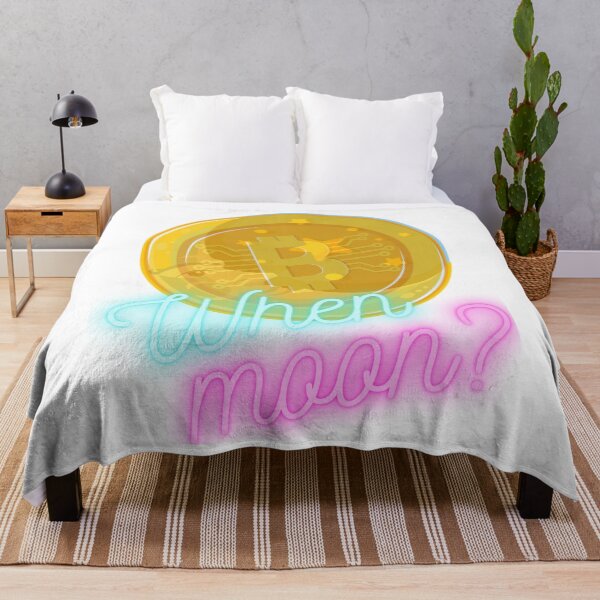 Item preview, Bitcoin When Moon? BTC, HODLer, Cryptocurrency designed and sold by WinningUniverse.