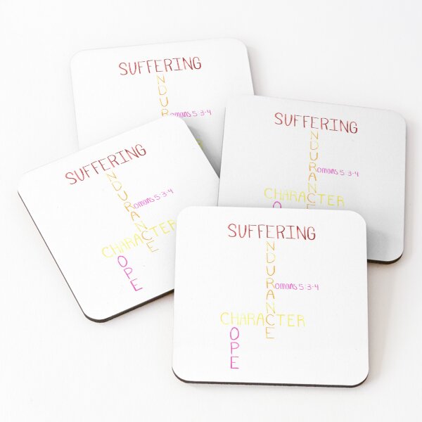 Item preview, Romans 5:3-4  *  Suffering -> Endurance -> Character -> Hope! designed and sold by Hisbestwork.