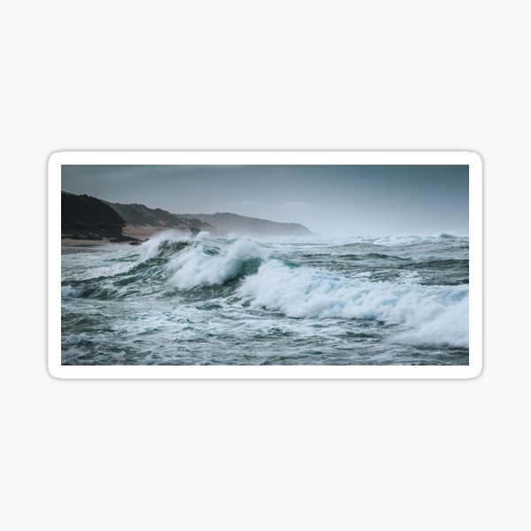 Waves Crashing Sticker
