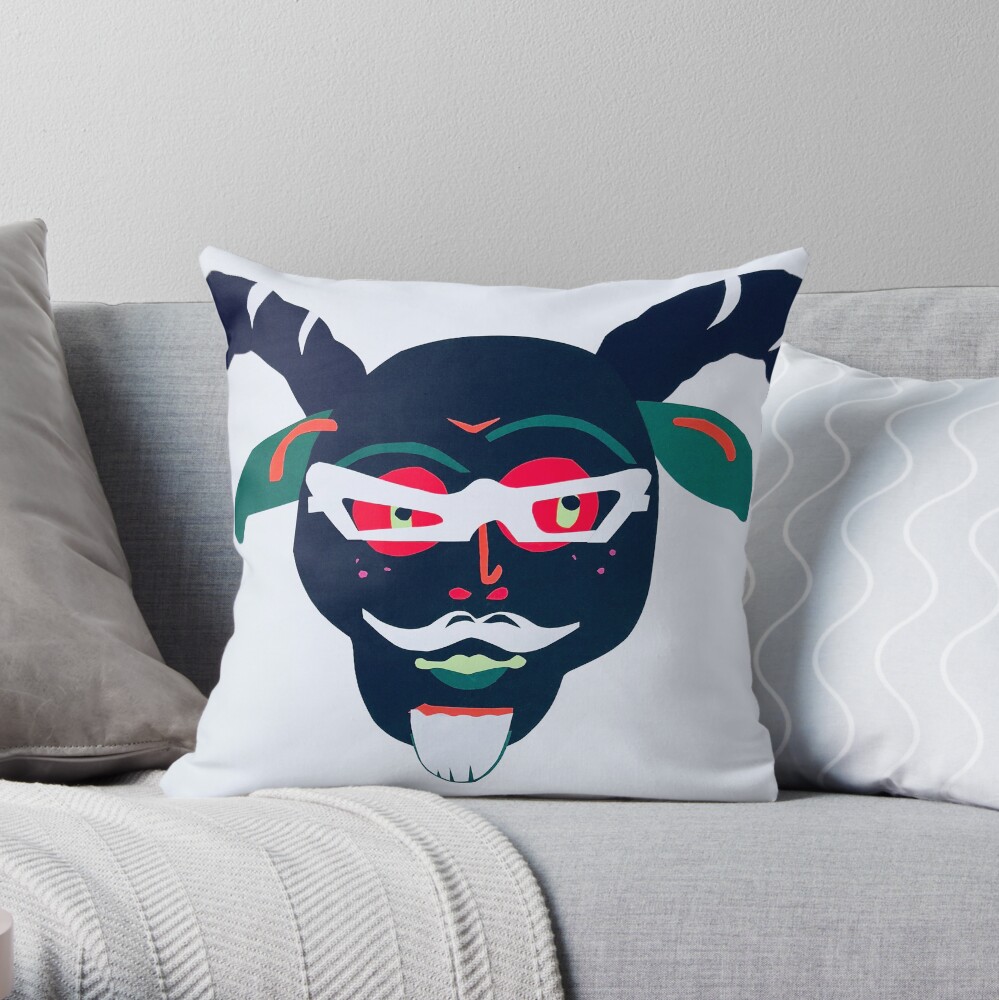 Man Face  Throw Pillow for Sale by Needlessworks