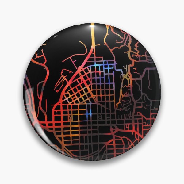 Item preview, Ithaca City Street Map Dark Mode designed and sold by map-lover.