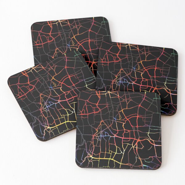 Item preview, Jakarta City Street Map Dark Mode designed and sold by map-lover.