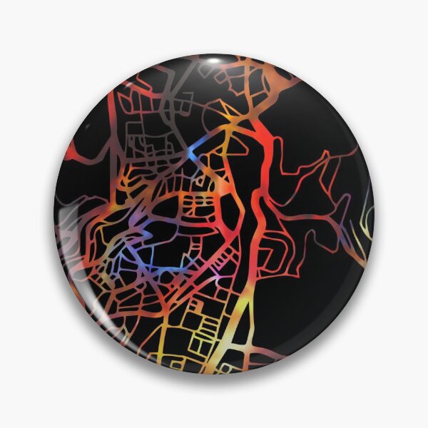Item preview, Jerusalem City City Street Map Dark Mode designed and sold by map-lover.