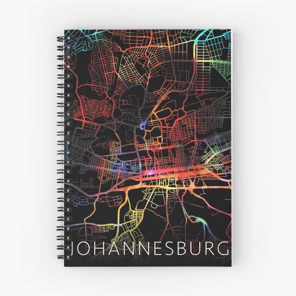 Item preview, Johannesburg City Street Map Dark Mode designed and sold by map-lover.