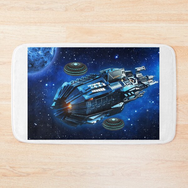 Item preview, Awesome Space Ship with Escort designed and sold by mydesignsbylar.