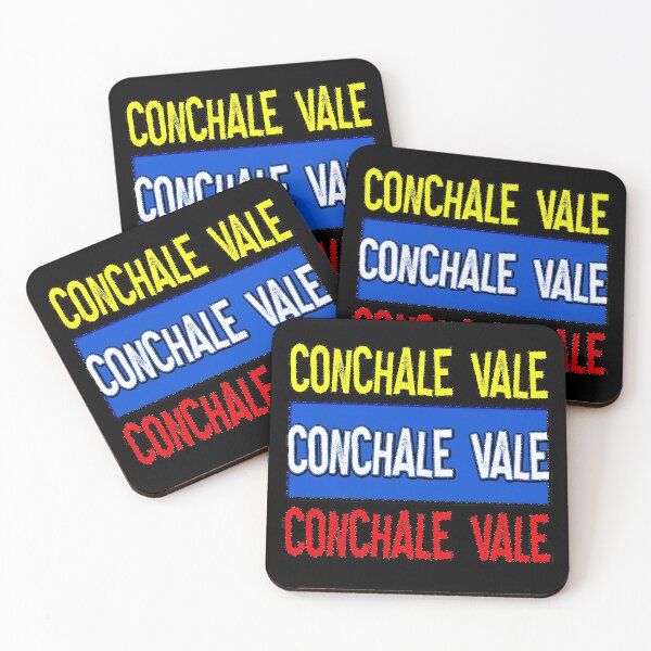 Item preview, Conchale Vale Yellow, Blue, Red Typographic Venezuela Saying designed and sold by Nzgiftsandmore.
