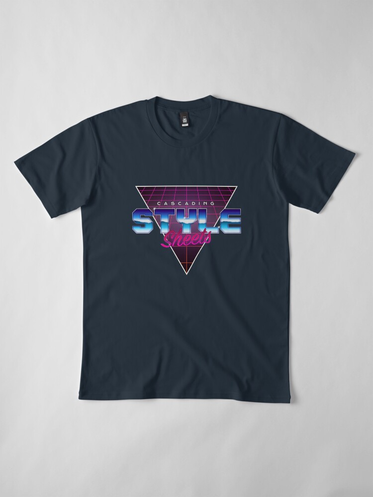 Alternate view of Retro CSS Premium T-Shirt