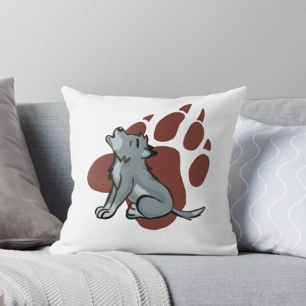 Item preview, Wolf pup with paw print designed and sold by storyseeker94.