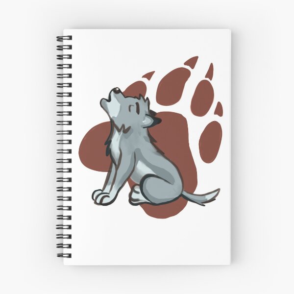 Item preview, Wolf pup with paw print designed and sold by storyseeker94.