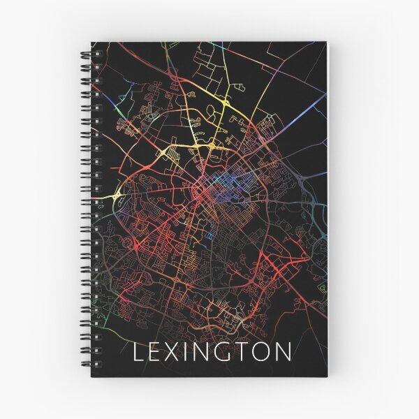 Item preview, Lexington City Street Map Dark Mode designed and sold by map-lover.