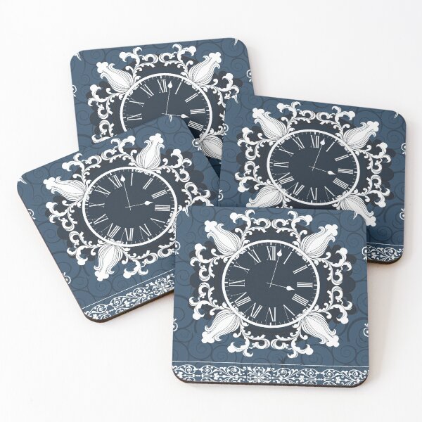 Item preview, Elegant Time | elegant gifts, blue shower curtains designed and sold by Makayla Brooks.