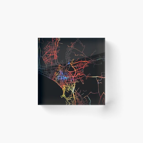 Item preview, Lima City Street Map Dark Mode designed and sold by map-lover.