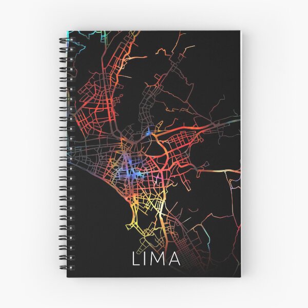 Item preview, Lima City Street Map Dark Mode designed and sold by map-lover.